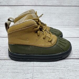 Nike ACG Woodside 2 Toddler Kids Boots Green Brown Duck Boots Size 8C